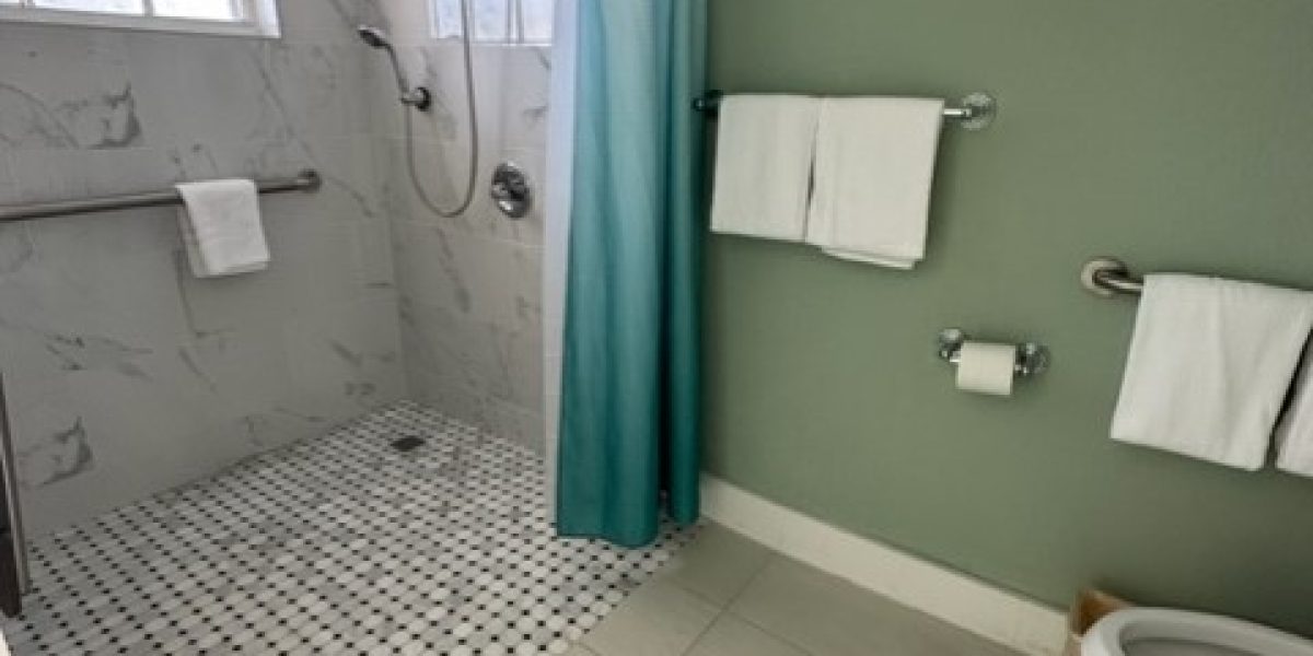 Roll in shower